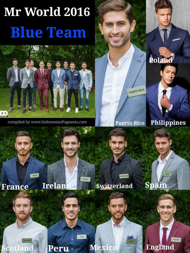 Mr World 2016 Blue Team 