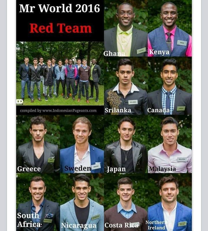 Mr World 2016 Red Team 